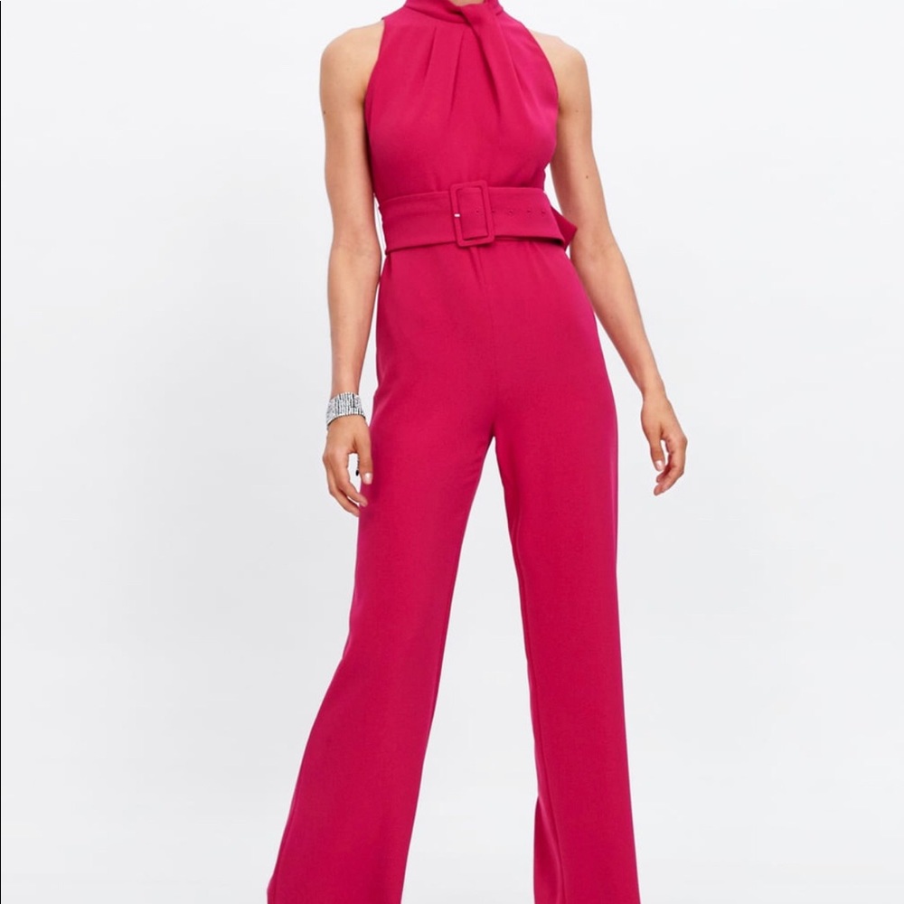 Zara pink jumpsuit